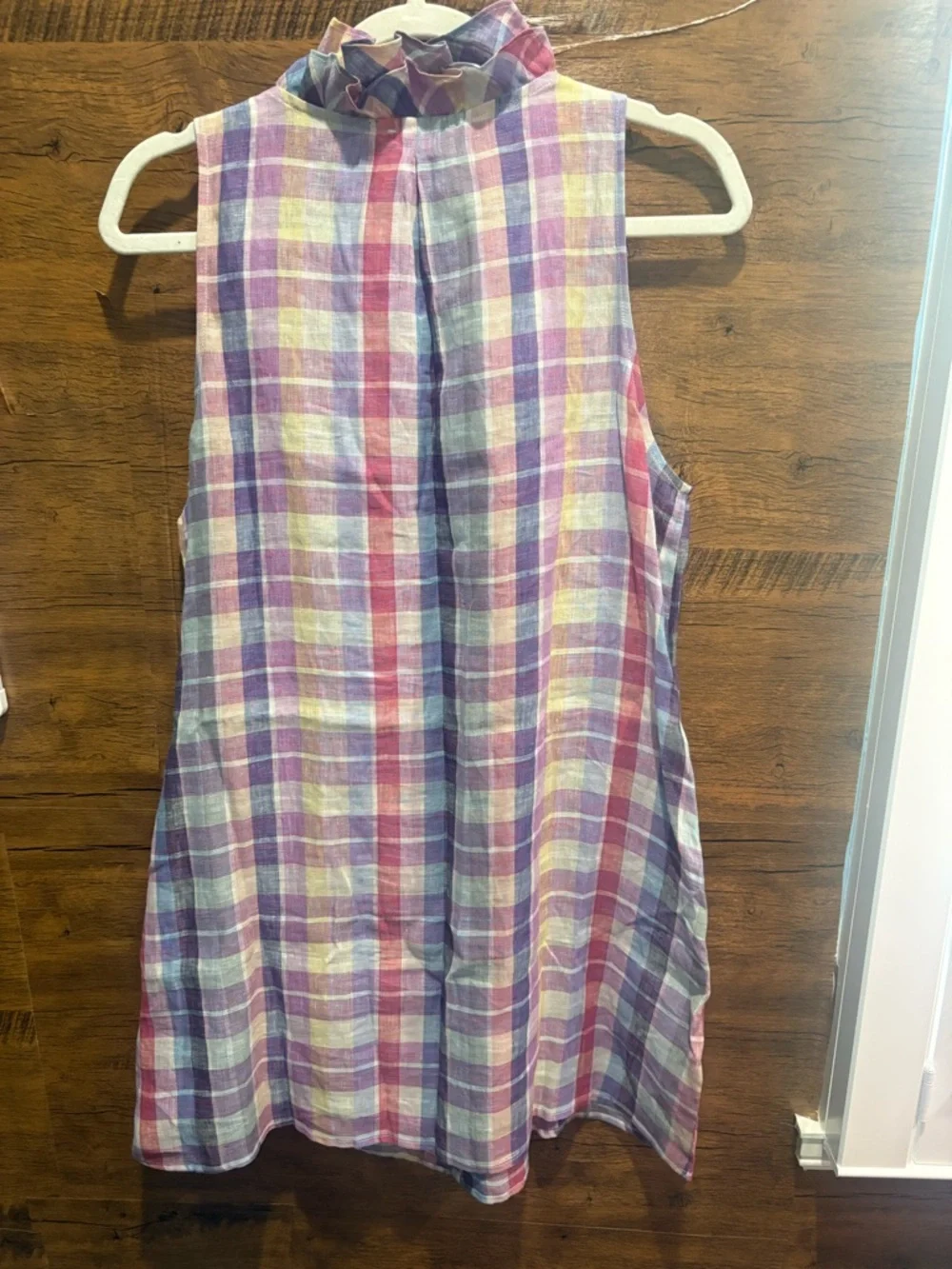 Sundays Gaelle Linen Sleeveless Swing Mini Dress - Picture 11 of 12